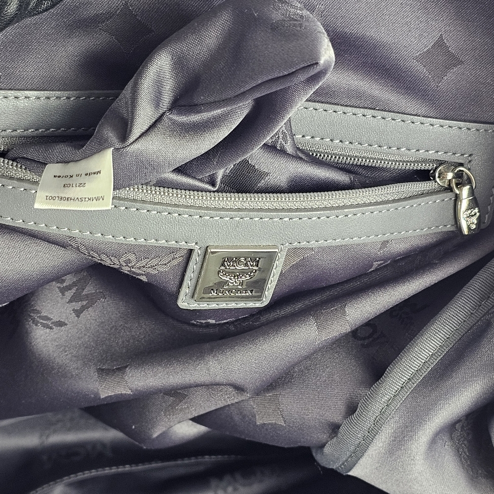 Mcm Metallic Backpack - image 7